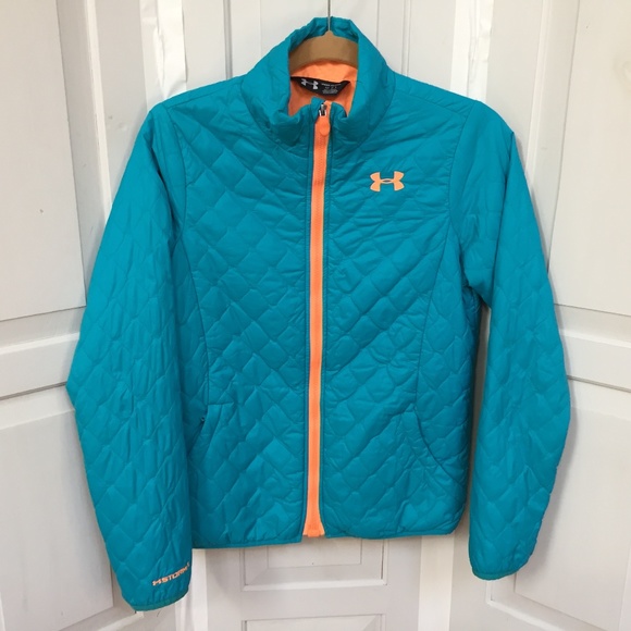 Under Armour Other - Under Armour Storm 1 Blue Quilted Jacket Youth Lg/ Women Sm